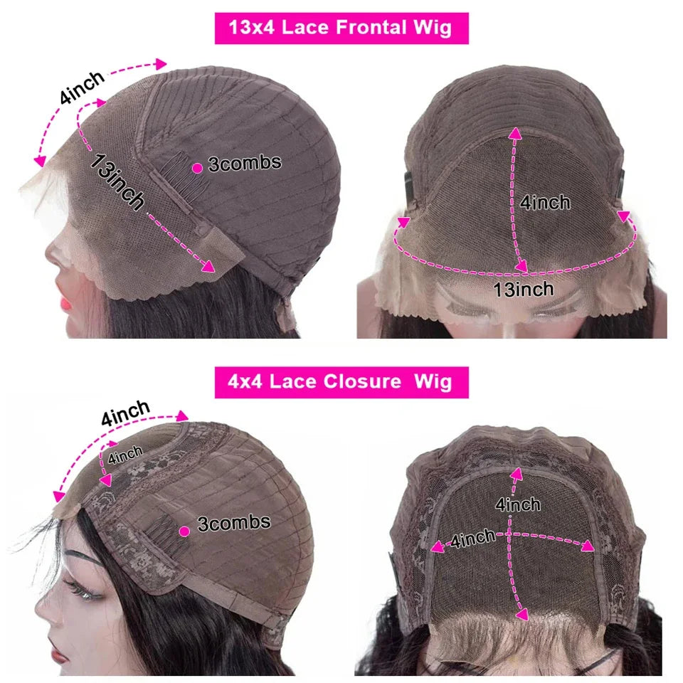 30 Inch Chocolate Brown Lace Front Human Hair Wigs For Women Body Wave HD Lace Wig 13x4 Human Hair Wigs 100% On Sale Clearance