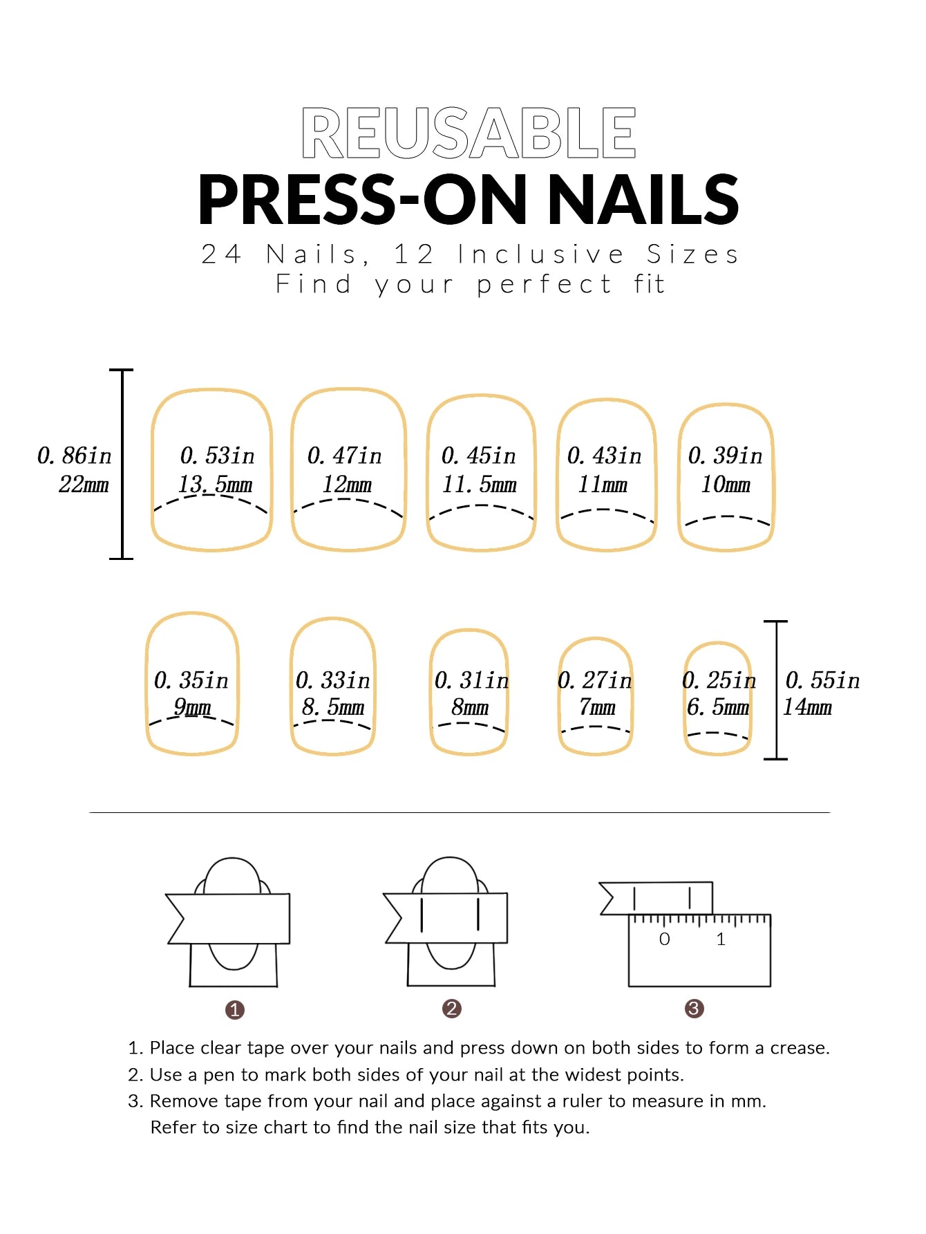 24 Pcs white Long Square French Press On Nails Love Design, Nails tool & 1pc Nail File & 1Nail Glue Sticker Kit Nails For Girl M
