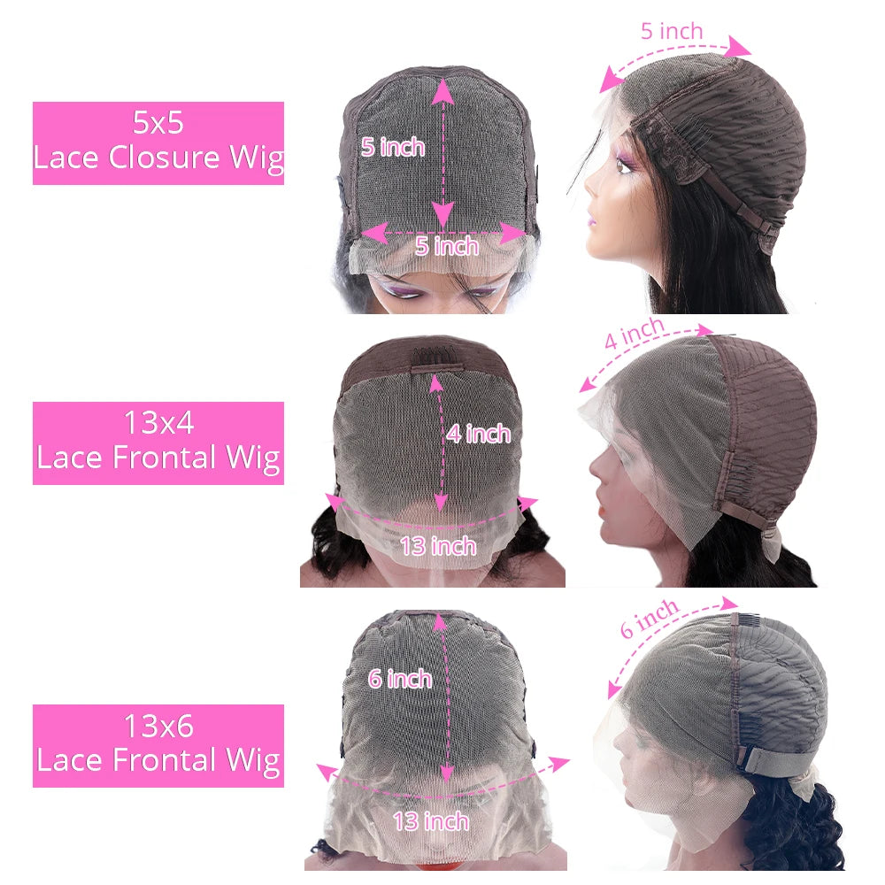 13x4 Blunt Cut Short Bob HD Lace Front Wig Bone Straight Human Hair Wigs For Women Pre-Plucked 4x4 Lace Closure Bob Wig