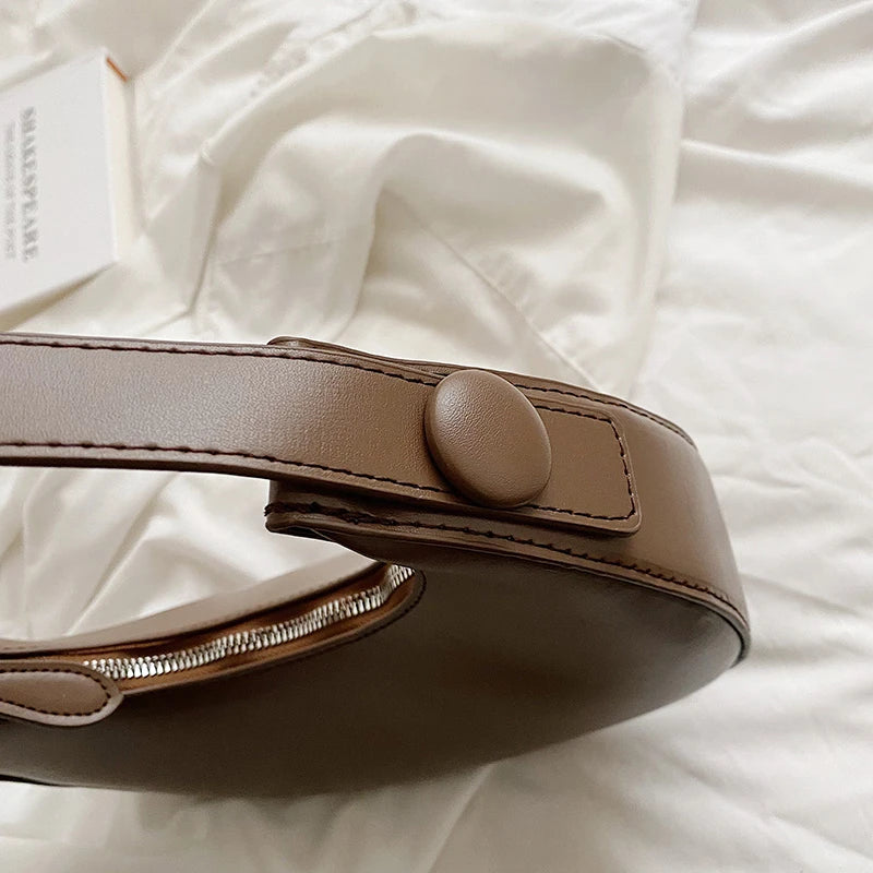 2022 Fashion Armpit Bags for Women Cute Half Crescent Bag Leather PU Purses and Handbags Designer Shoulder Bag Small Hand Bag