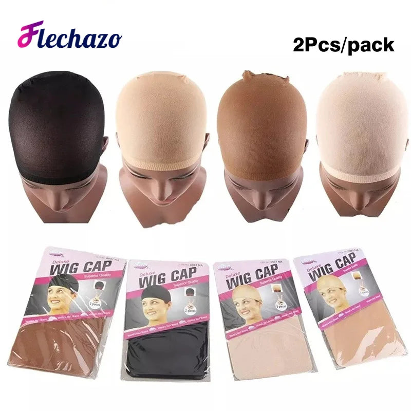 Nylon Wig Making Cap Mesh Stocking Wig Cap Invisible Hair Nets For Hair Wigs Brown Black Salon Hairnet Wig Caps For Women