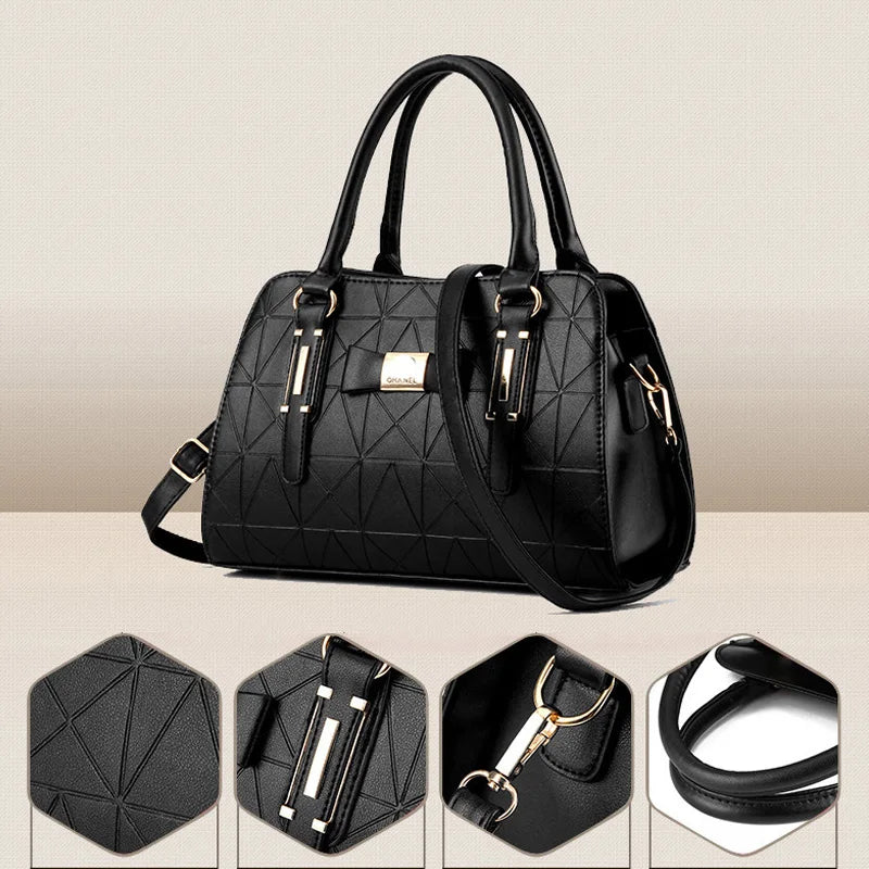 Fashion Handbag New Women Leather Bag Large Capacity Shoulder Bags Casual Tote Simple Top-handle Hand Bags