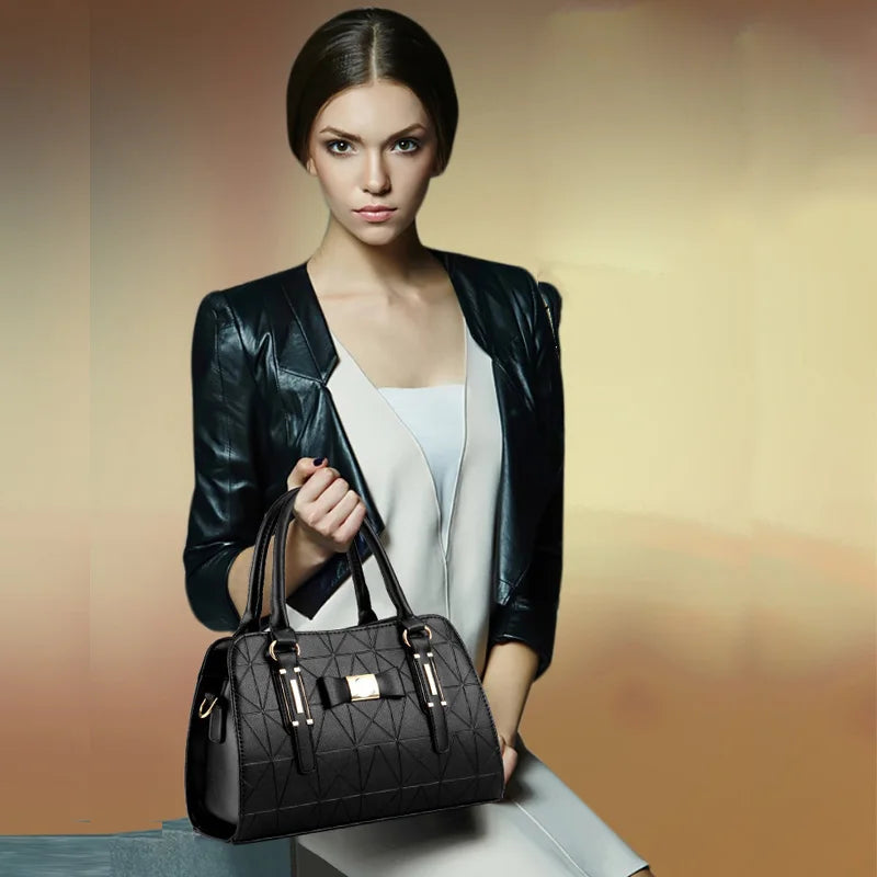 Fashion Handbag New Women Leather Bag Large Capacity Shoulder Bags Casual Tote Simple Top-handle Hand Bags