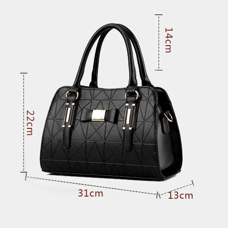 Fashion Handbag New Women Leather Bag Large Capacity Shoulder Bags Casual Tote Simple Top-handle Hand Bags