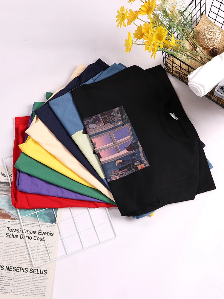 Black Cat I Do What I Want Letter Women T Shirts Fashion Soft Creative Short Sleeve Vintage Casual Breathable Womans Tee Clothes