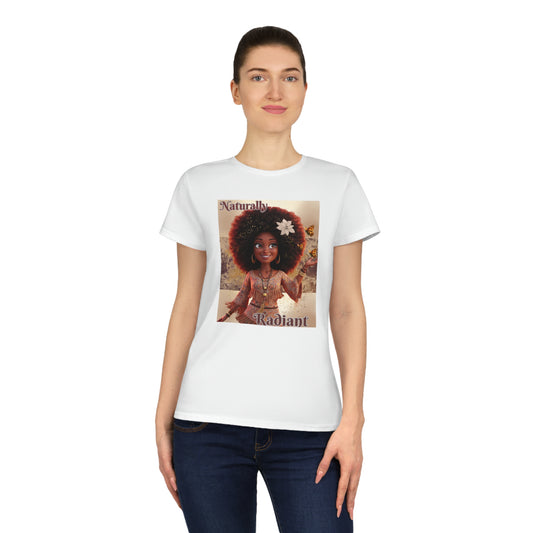 Naturally Radiant Ladies' Cotton T-Shirt – Celebrate Your Beauty