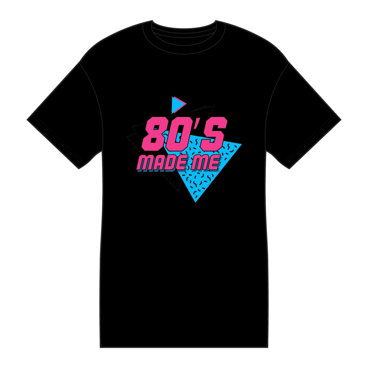80's Made Me Tee - Retro 1980s Vintage Neon Graphic T-Shirt