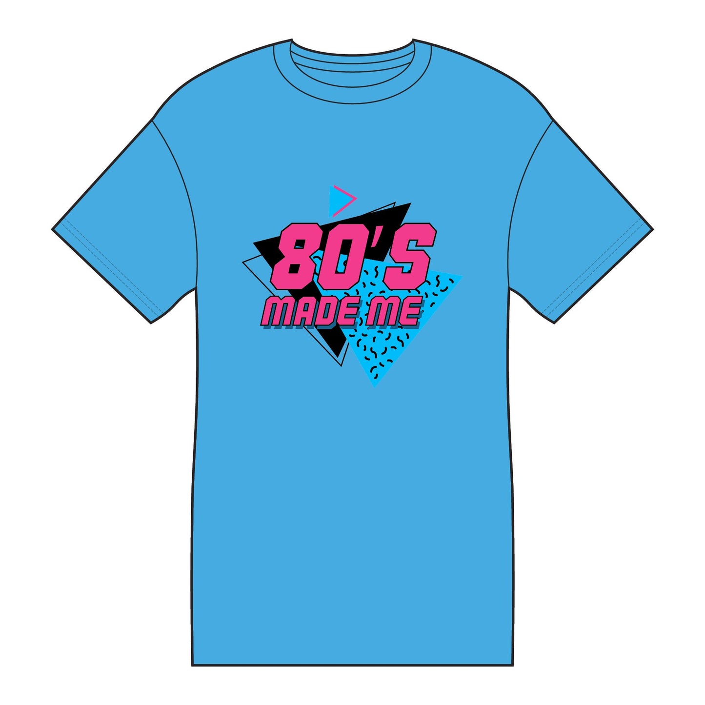 80's Made Me Tee - Retro 1980s Vintage Neon Graphic T-Shirt