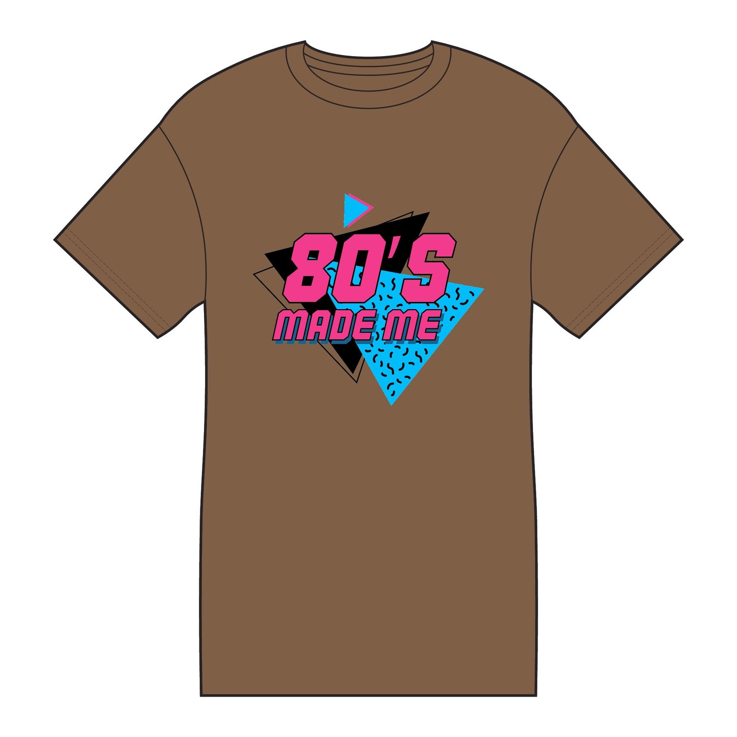 80's Made Me Tee - Retro 1980s Vintage Neon Graphic T-Shirt