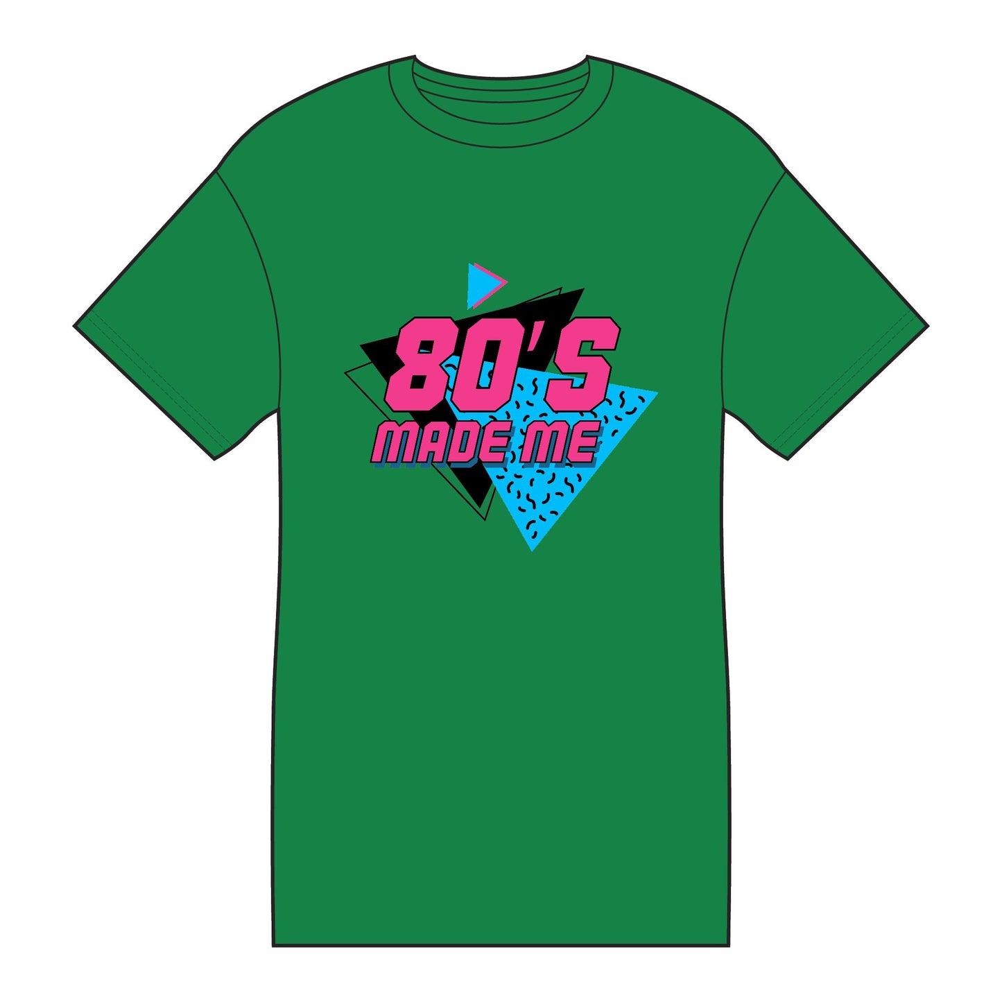 80's Made Me Tee - Retro 1980s Vintage Neon Graphic T-Shirt