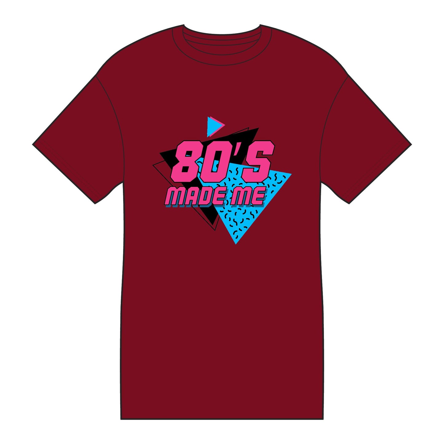 80's Made Me Tee - Retro 1980s Vintage Neon Graphic T-Shirt