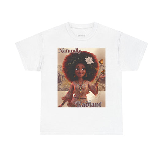 Naturally Radiant Unisex Heavy Cotton Tee - Embrace Your Beauty Shirt