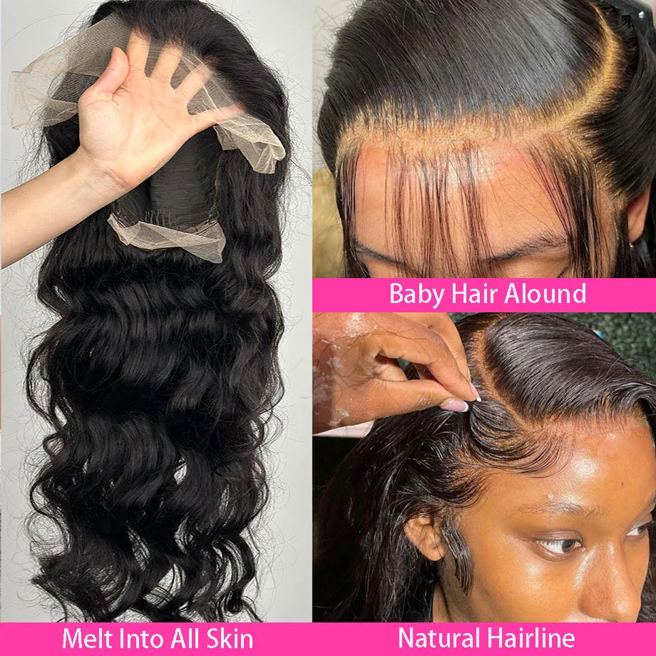 5x5 Hd Lace Closure Wig Body Wave 13x4 13x6 Lace Frontal Wig Brizillian Human Hair Wigs Cheap Loose Wave  Lace Wigs For Women