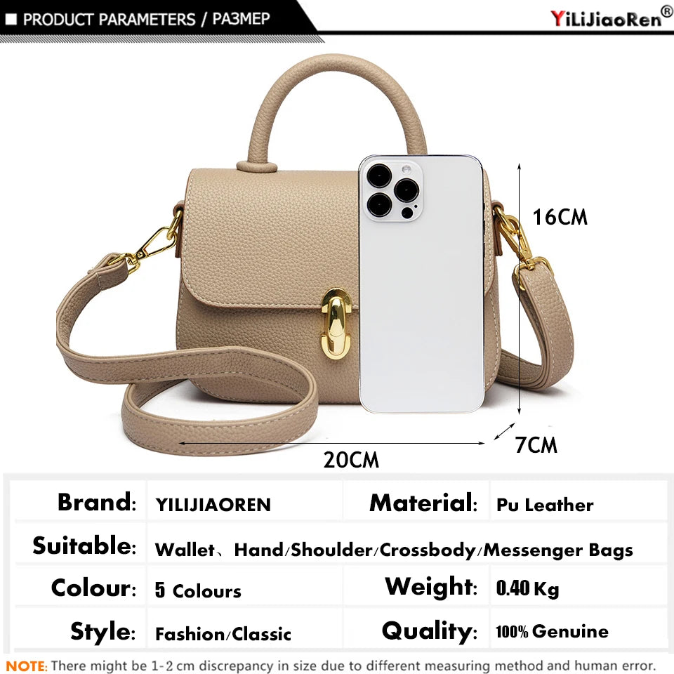 High Quality Ladies Leather Hand Bags Small Handbag for Women Famous Brand Shoulder Messenger Bags Designer Luxury Crossbody Bag
