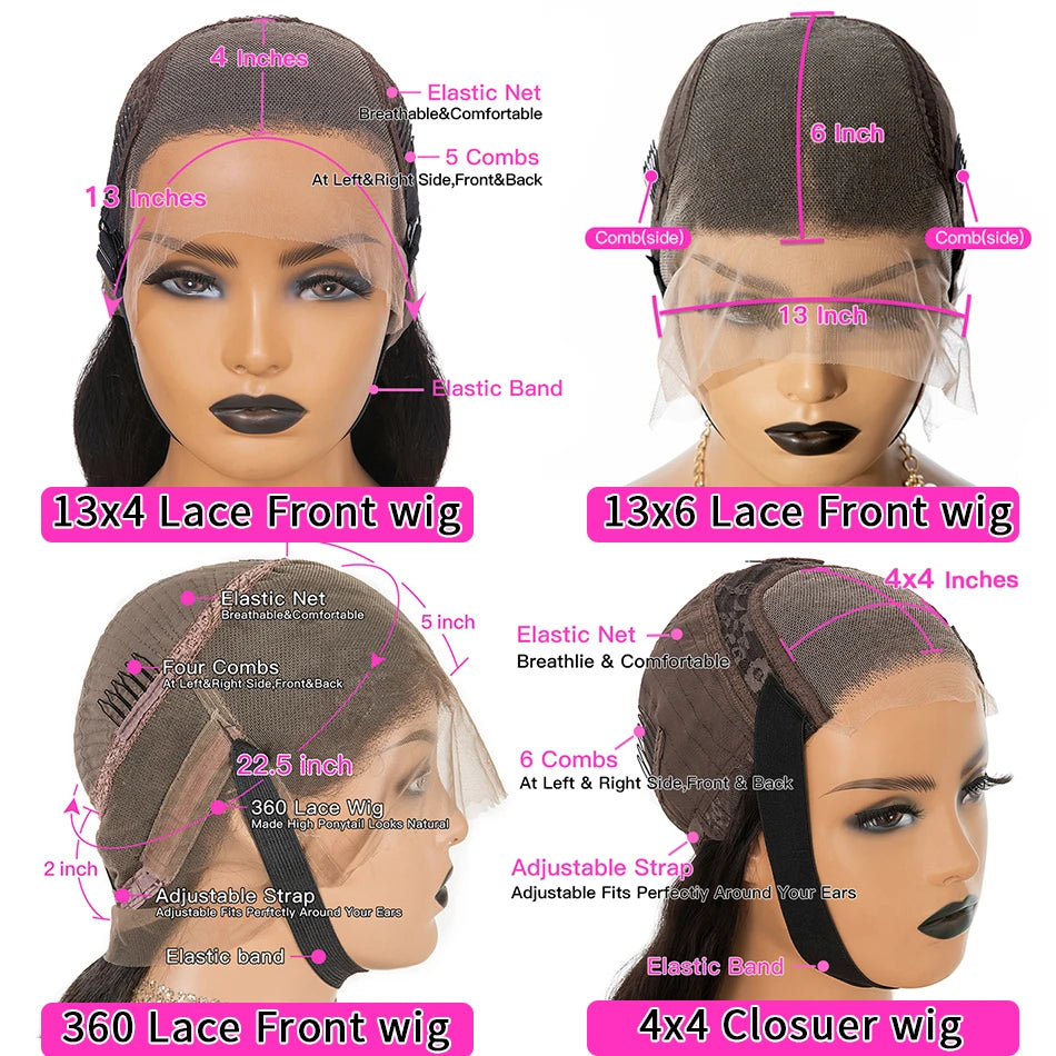 Body Wave Lace Front Wig With Bangs Fringe Human Hair Wigs Women Glueless HD Lace Frontal Wig With Bang On Sale Clearance 180%