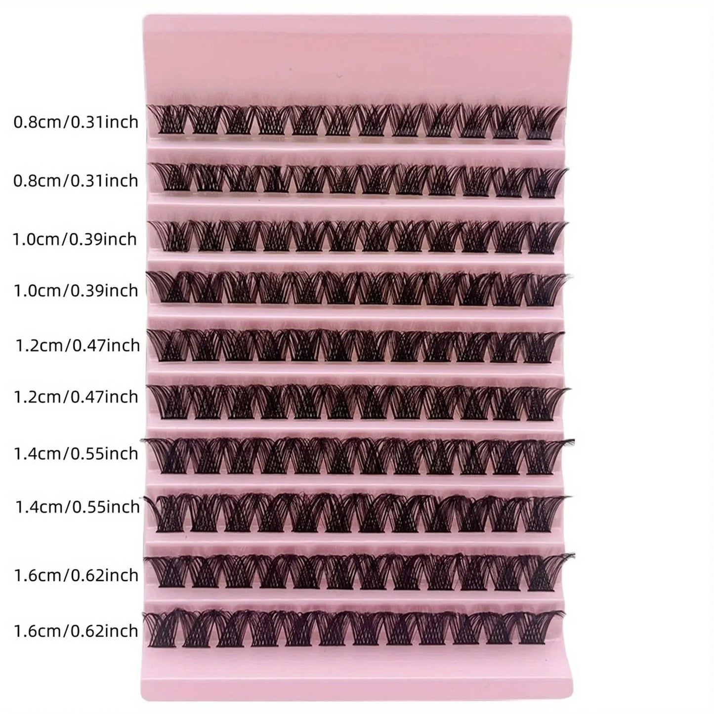 "Magnetic Lift" 120Pcs Wispy D Curl Cluster Lashes, 8-16Mm - Natural Look Fluffy Individual Eyelash Extensions Kit