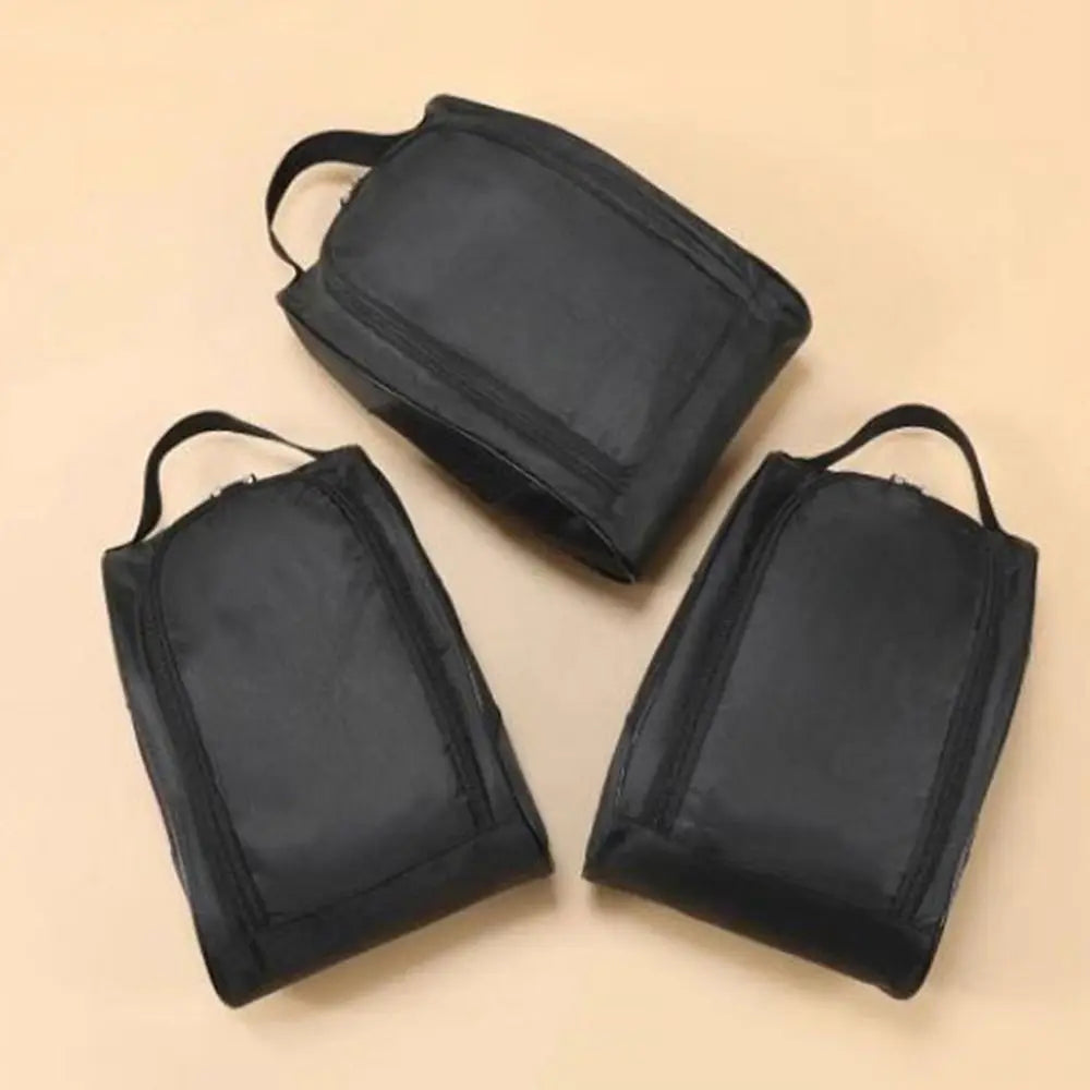 Portable Oxford Cloth Football Boot Bag Hand-Held Breathable Golf Shoe Bag with Zipper Lightweight Golf Handbag Boys
