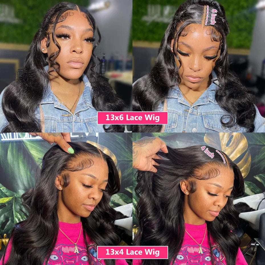 30 32 Inch Body Wave Lace Front Wig 13x4 13X6 HD Lace Frontal Wig Pre Cut 5x5 Closure Human Hair Wigs Raw Indian Natural Hair