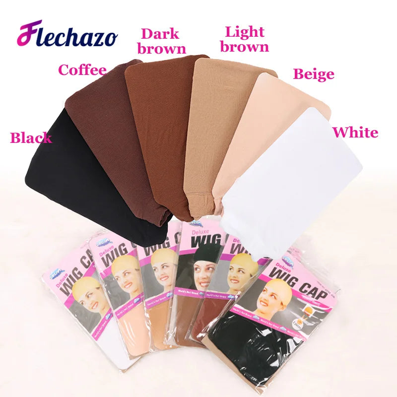 Nylon Wig Making Cap Mesh Stocking Wig Cap Invisible Hair Nets For Hair Wigs Brown Black Salon Hairnet Wig Caps For Women