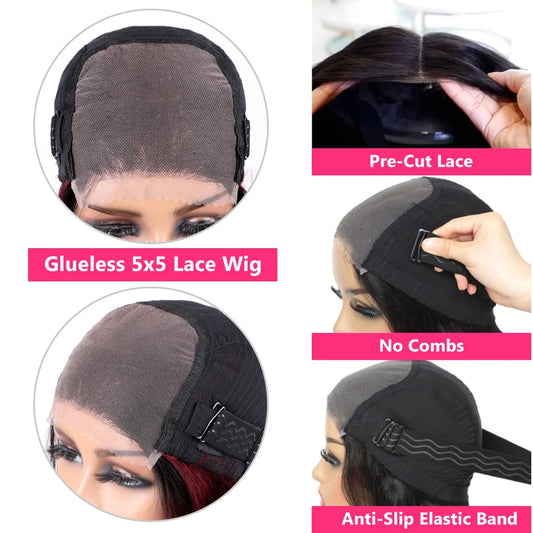 30 32 Inch Body Wave Lace Front Wig 13x4 13X6 HD Lace Frontal Wig Pre Cut 5x5 Closure Human Hair Wigs Raw Indian Natural Hair