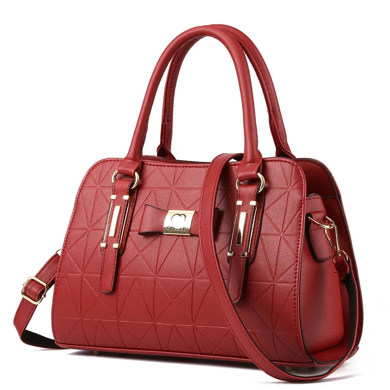 Fashion Handbag  New Women Leather Bag Large Capacity Shoulder Bags Casual Tote Simple Top-handle Hand Bags