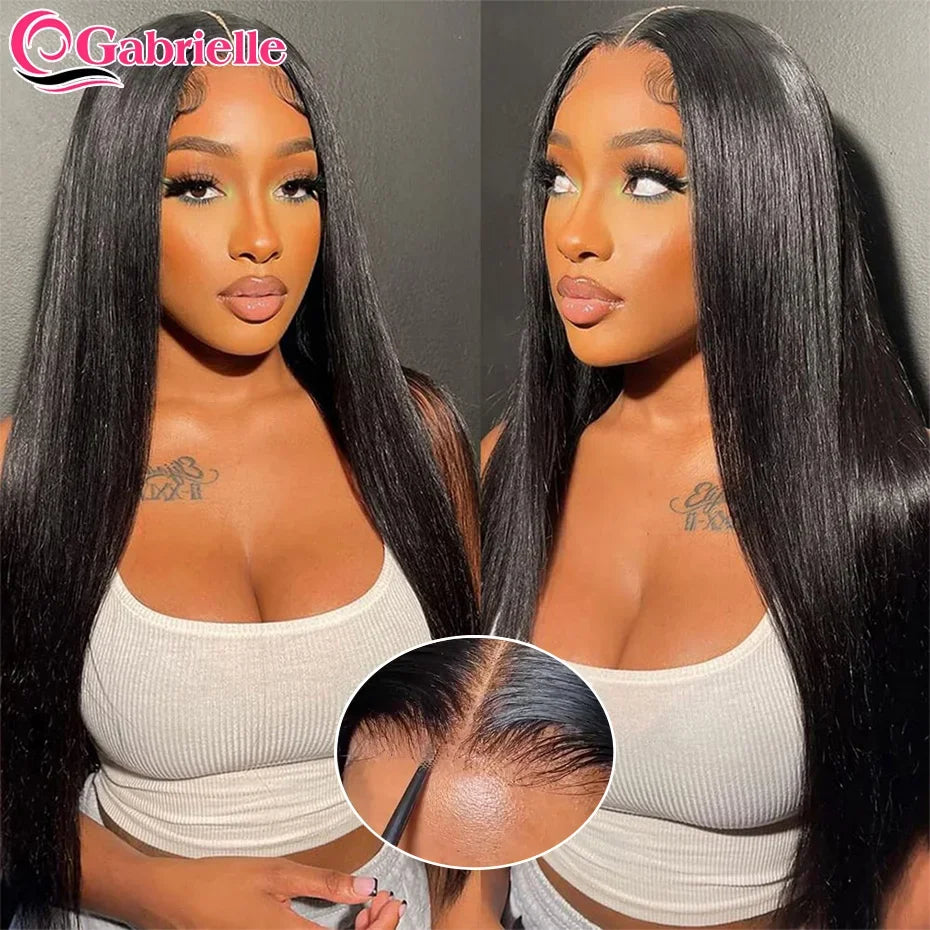 30 32 Inch Body Wave Lace Front Wig 13x4 13X6 HD Lace Frontal Wig Pre Cut 5x5 Closure Human Hair Wigs Raw Indian Natural Hair