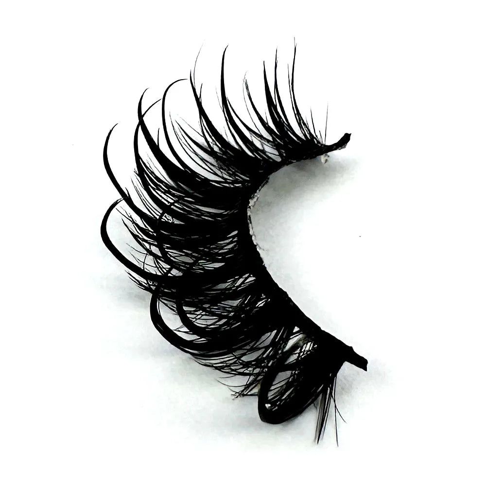 New Design Wet Manga Lashes Little Devil Anime Cosplay Natural Wispy Fairy Cross Lashes 3D fluffy Eyelash Extensions Makeup Tool