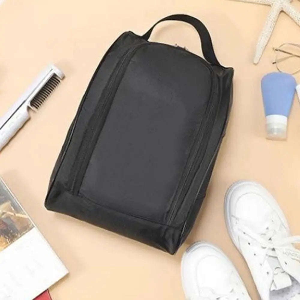 Portable Oxford Cloth Football Boot Bag Hand-Held Breathable Golf Shoe Bag with Zipper Lightweight Golf Handbag Boys