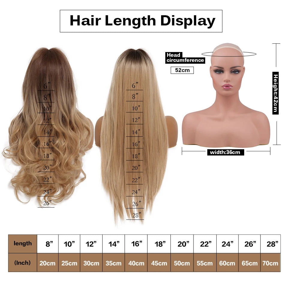 ALAN EATON Light Brown Wig with Bangs Brown Ombre Long Wavy Wig Synthetic Wigs for Natural Daily Wear Party Heat Resistant Fiber